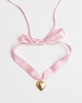 Pink Ribbon Heart Locket